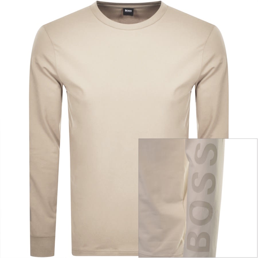 Alternative Image for ProductBOSS Long Sleeved TFlash T Shirt White1